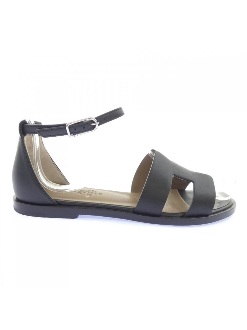 Hermes Santorini Sandals Black